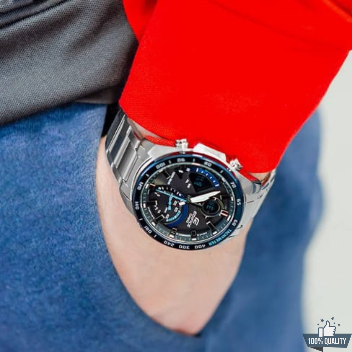 MW-G-EDF1112140 Silver Stainless Steel Watch.