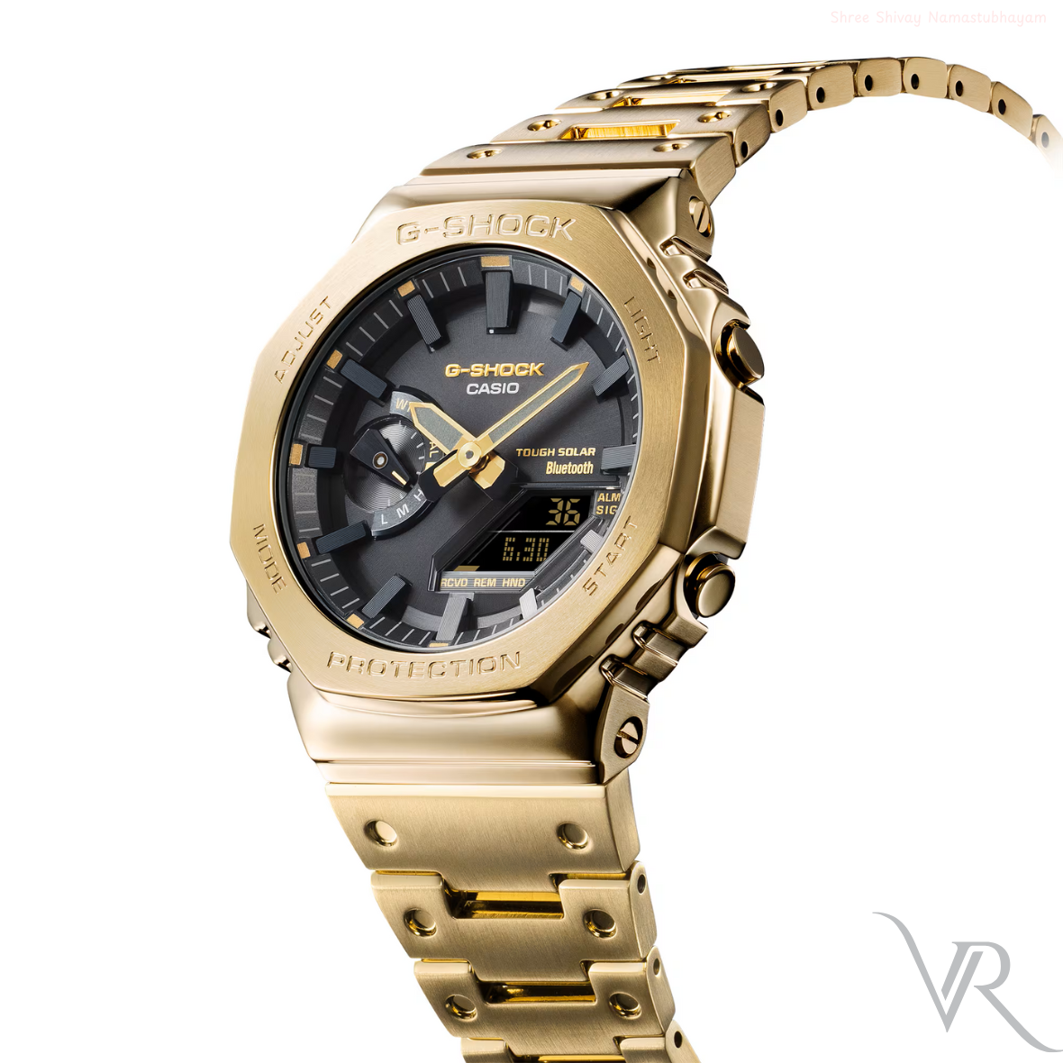 CA-21115720 AK Golden Black Dial Watch.