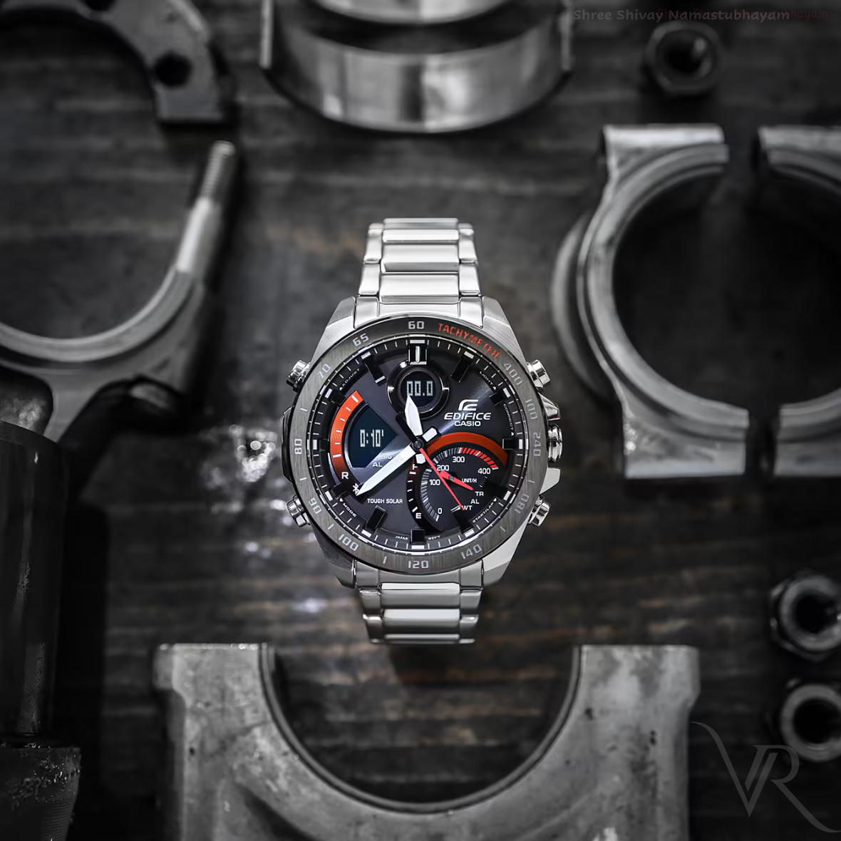 CA-ED2111012 N Silver Black Watch.