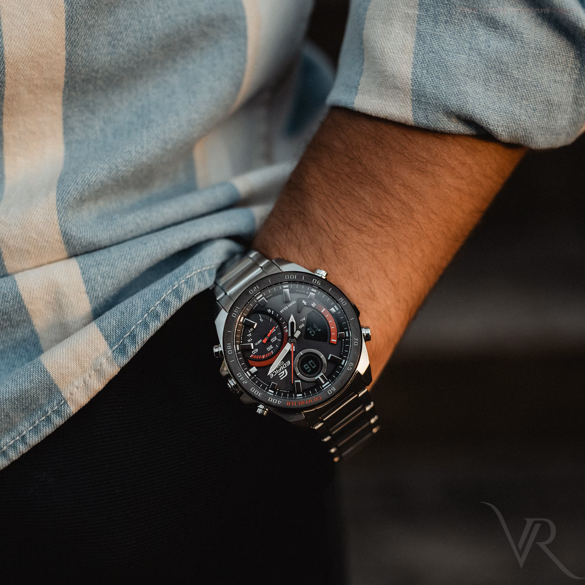 CA-ED2111012 N Silver Black Watch.