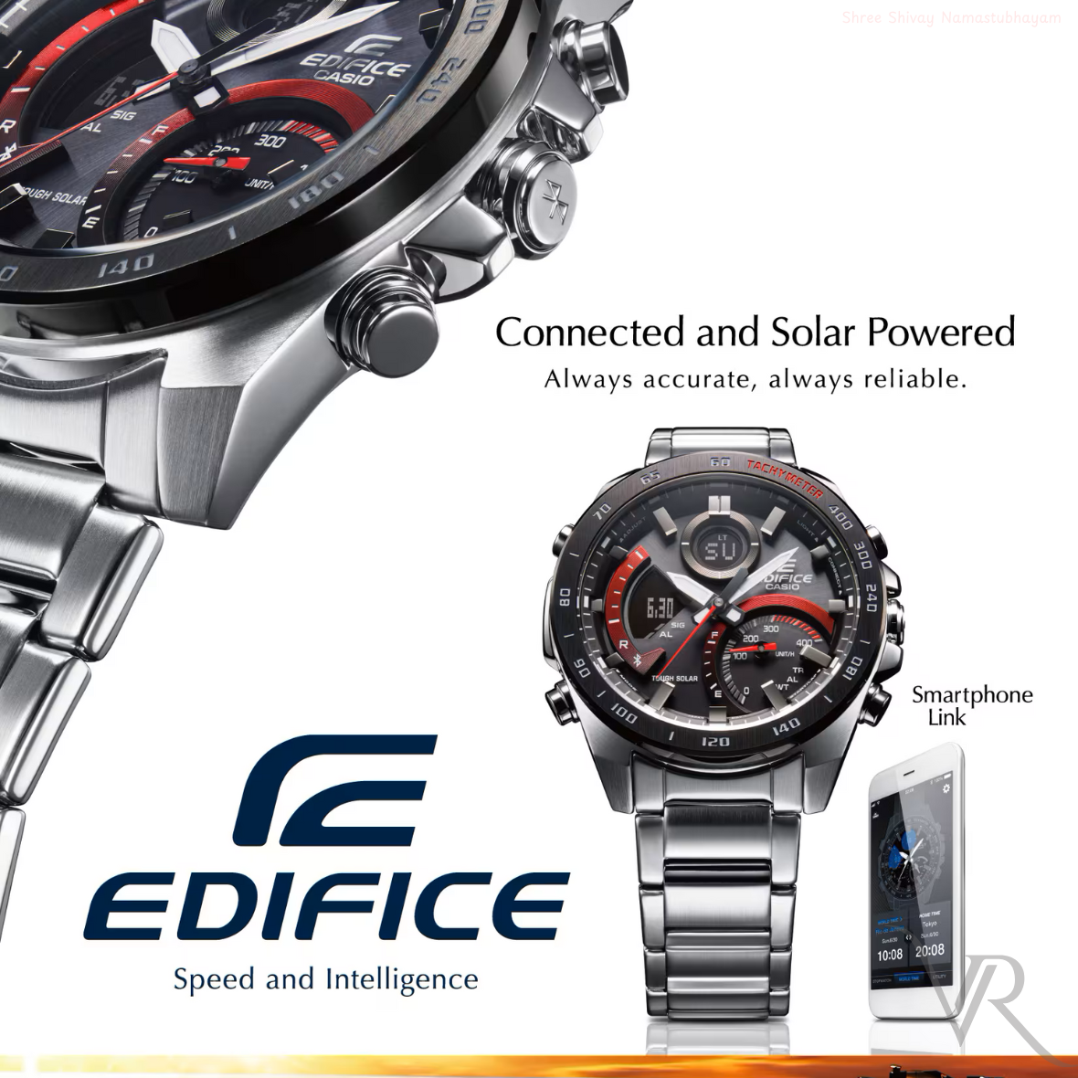 CA-ED2111012 N Silver Black Watch.