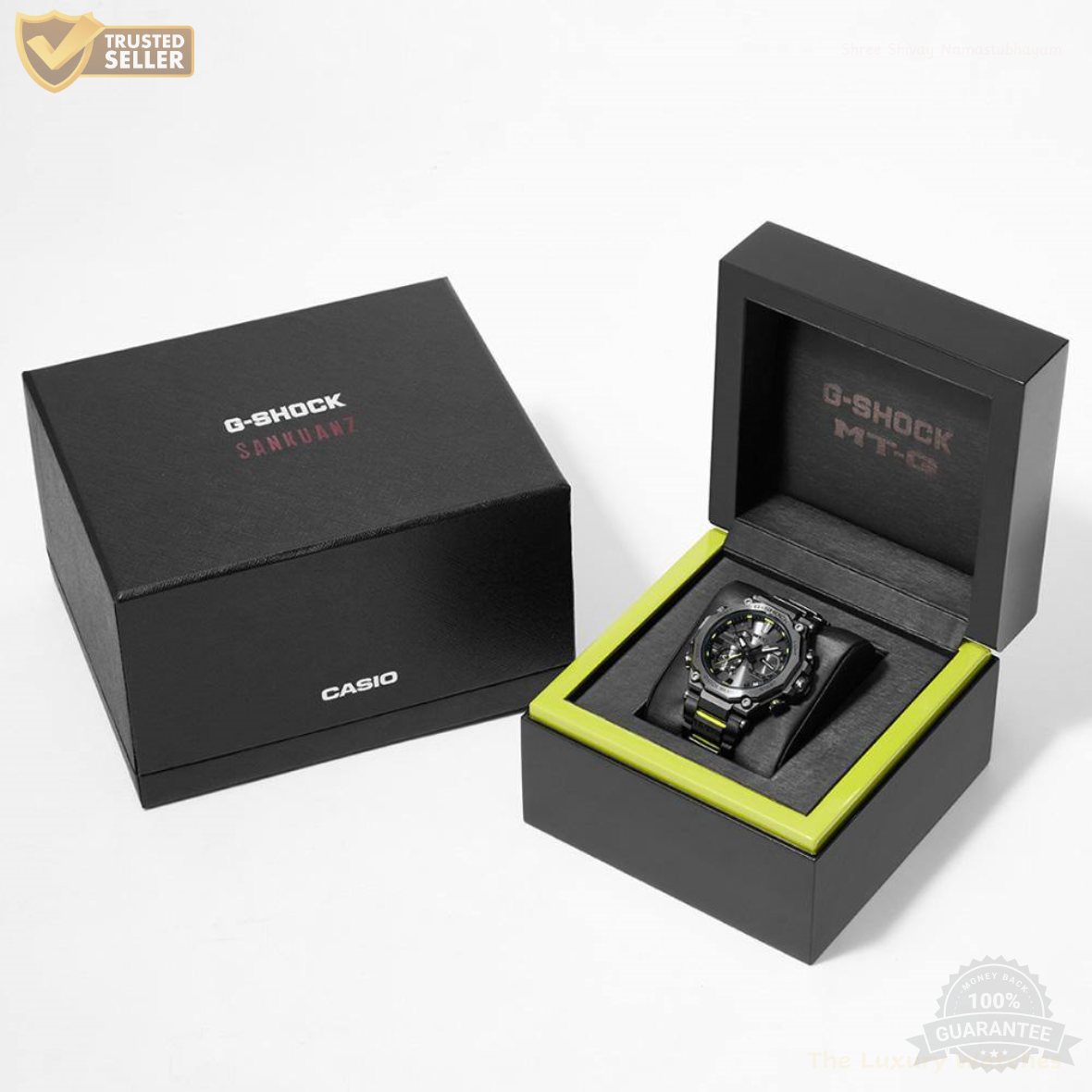 MT-G21110112 Black Green Unique Watch.