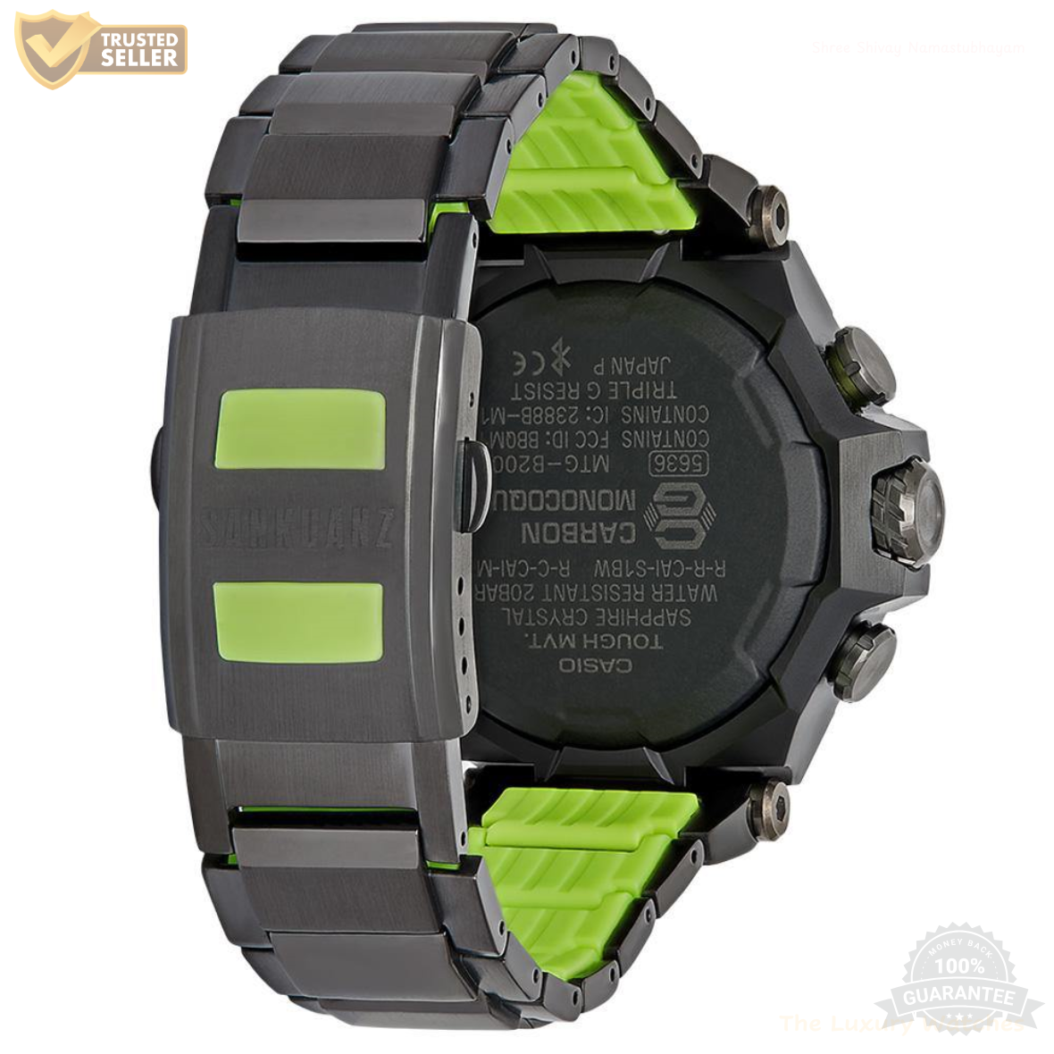 MT-G21110112 Black Green Unique Watch.
