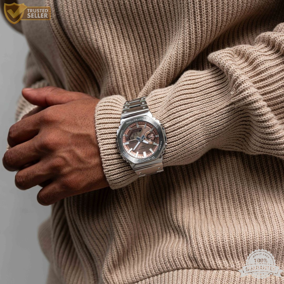 MW-B2112155 Series Silver Stainless Steal Watch.