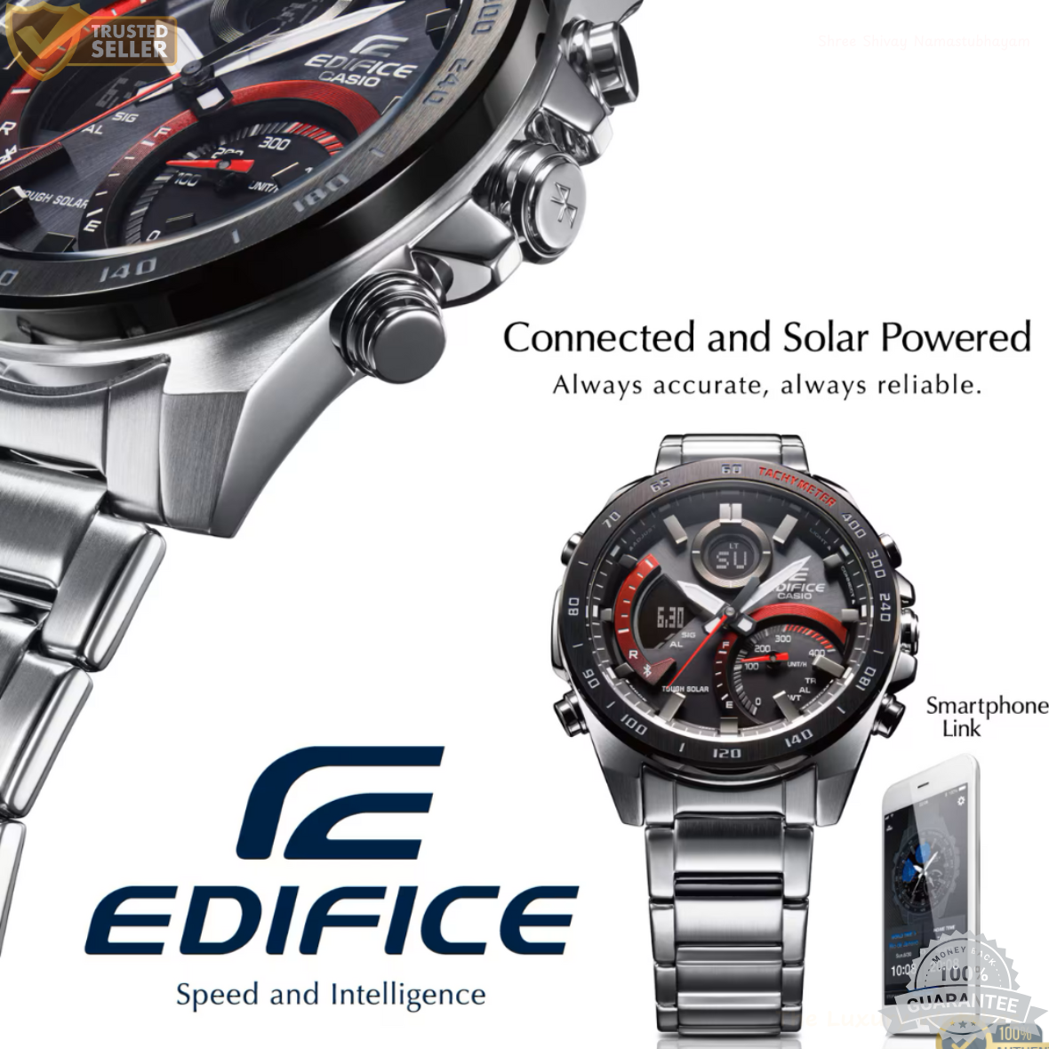 MW-EDIF2111011 Silver Stainless Steal Watch.