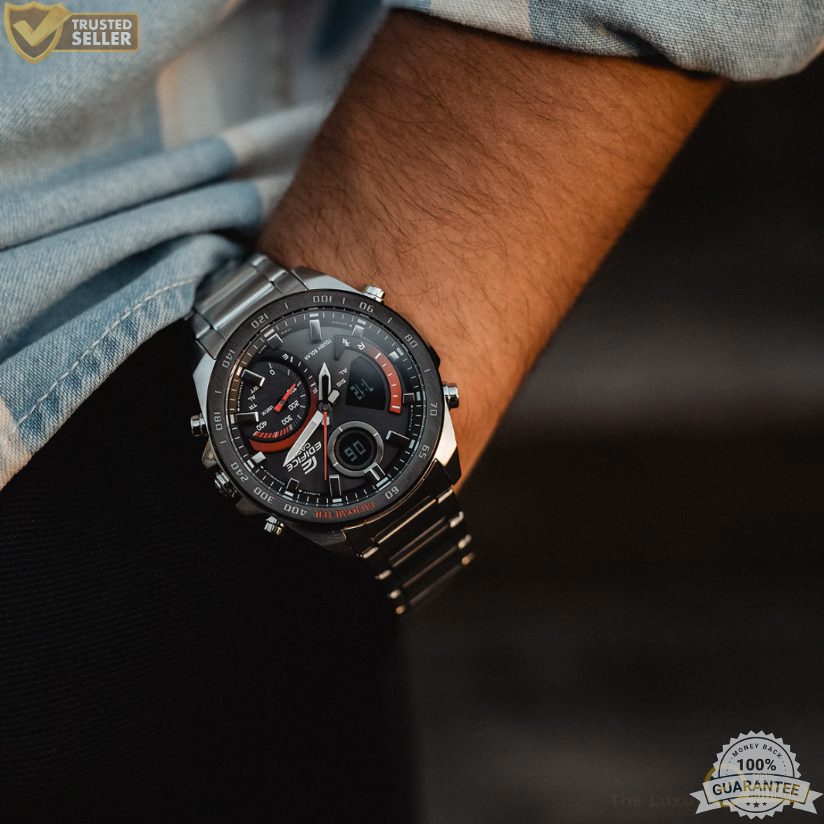 MW-EDIF2111011 Silver Stainless Steal Watch.