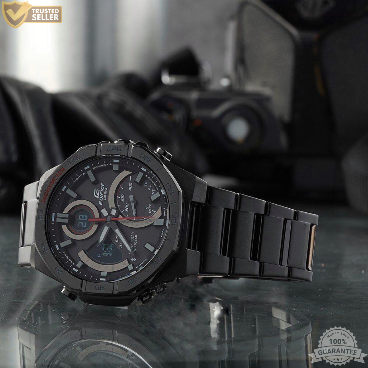 MW-G-EDF11R01 Black Stainless Steel Watch.