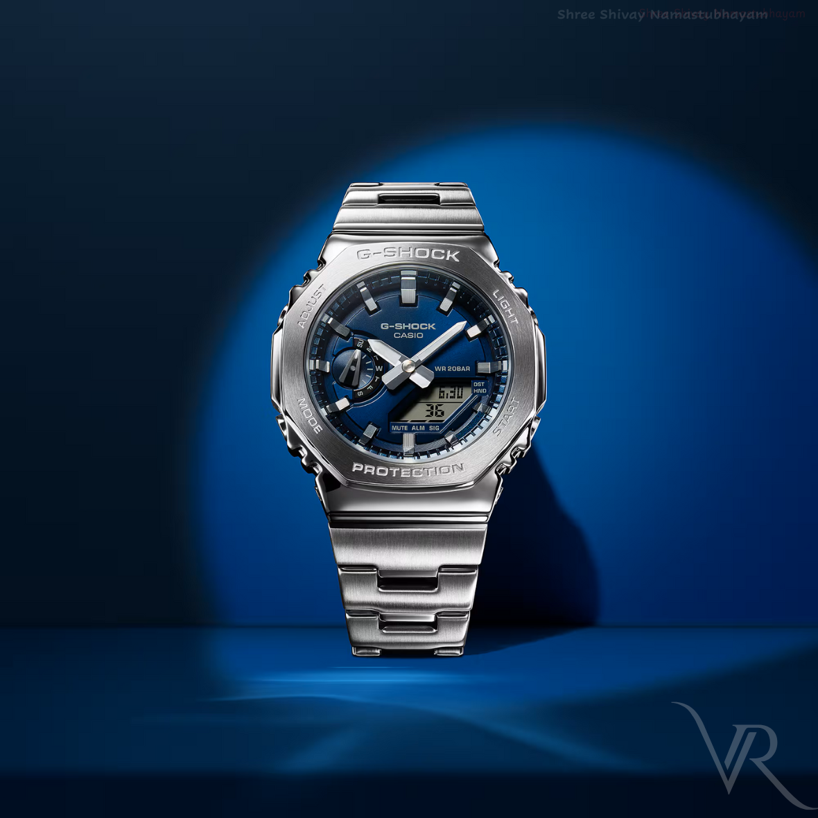 CA-214111 RR Stainless Steel Blue Dial Watch