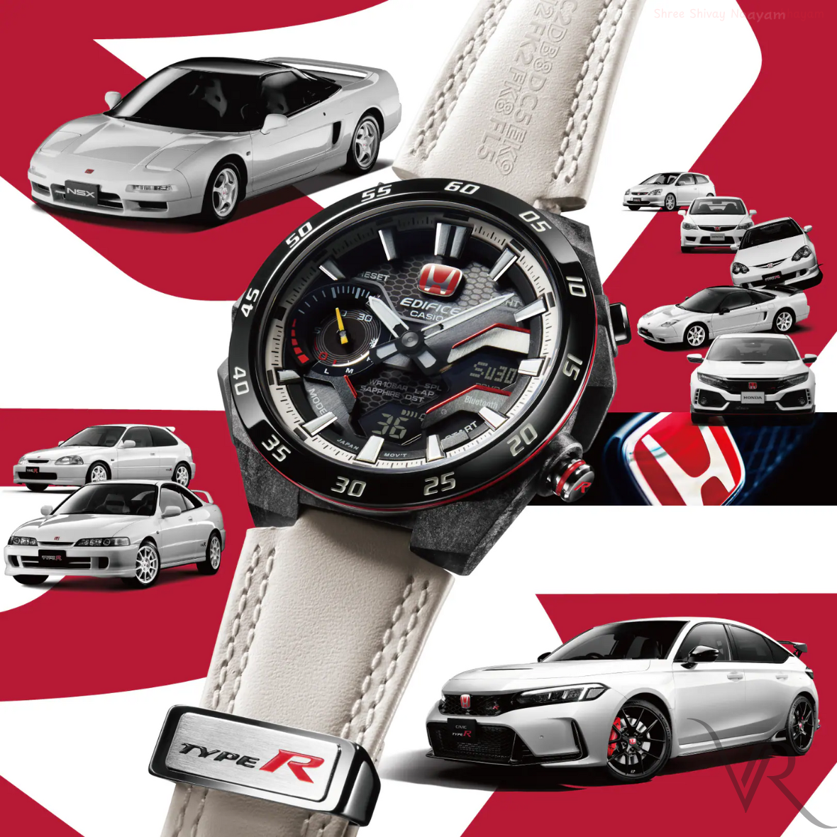 CA-ED2111011 White Honda Watch.