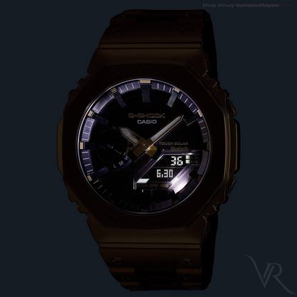 CA-21115720 AK Golden Black Dial Watch.