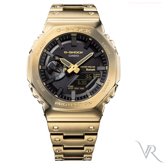 CA-21115720 AK Golden Black Dial Watch.