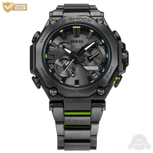 MT-G21110112 Black Green Unique Watch.