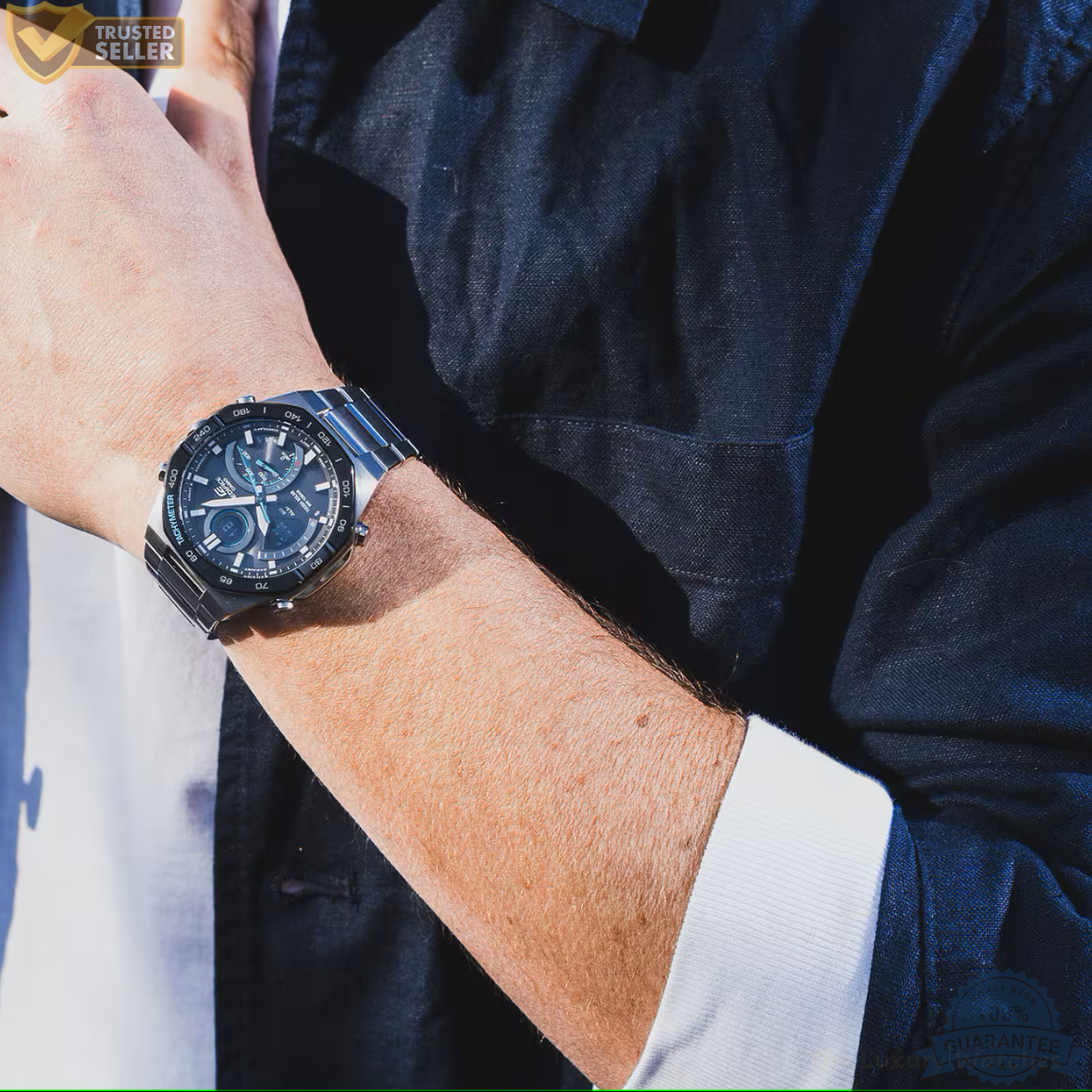 MW-G-EDF1112140 Silver Stainless Steel Watch.